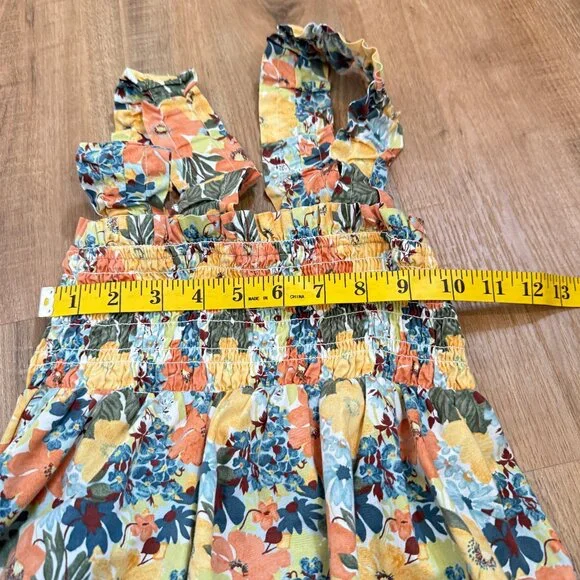 Abercrombie & Fitch Smocked Mini Dress Tiered Floral Cottagecore XSP - Picture 6 of 7